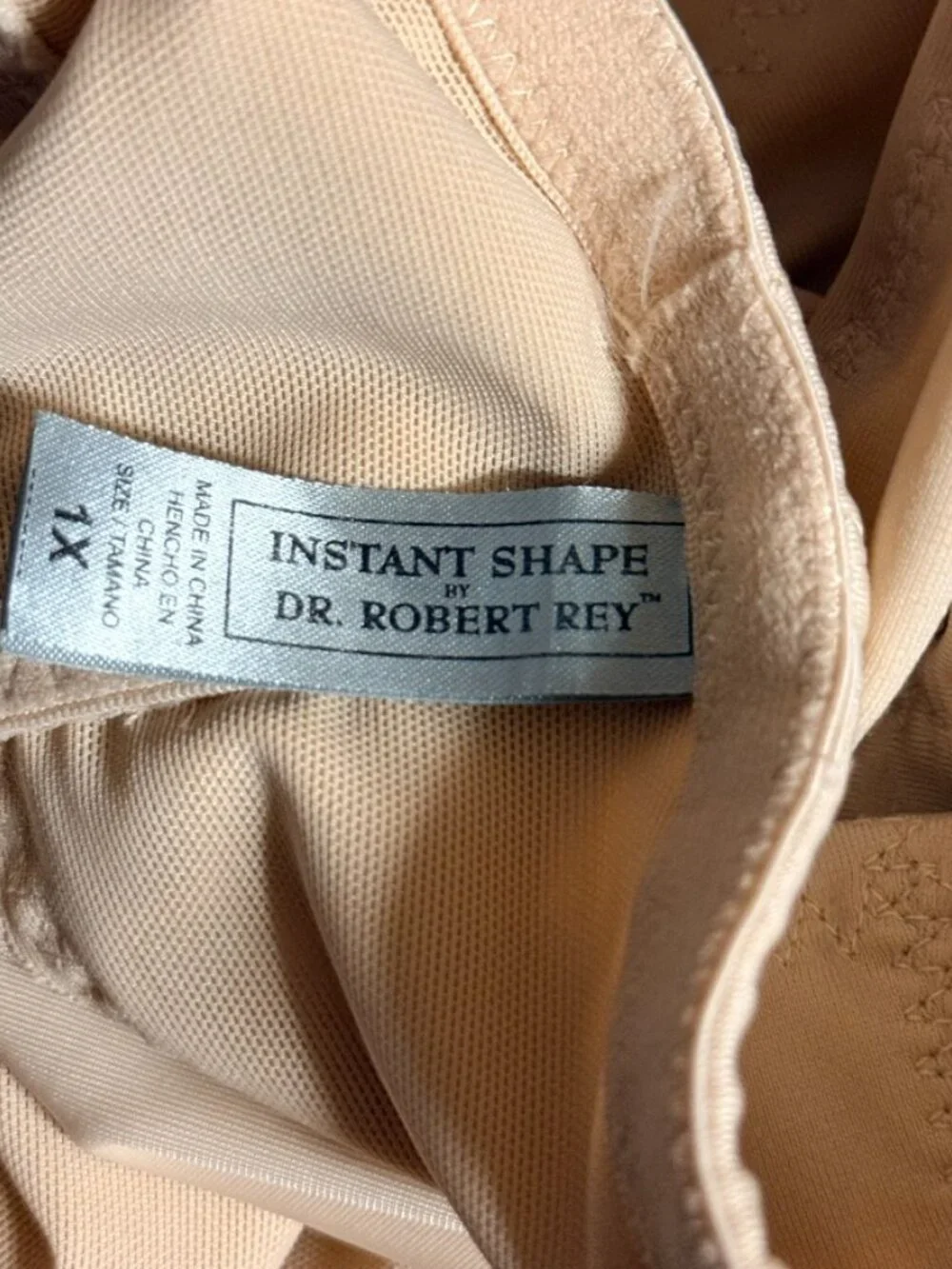 Instant Shape by Dr. Robert Rey Nude Shapewear Shorts Size 1X High Waist Tummy